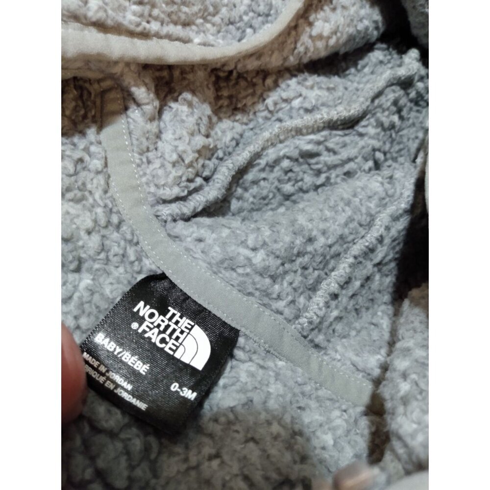 The North Face Full Zip Fleece Bear Hoodie Jacket Baby 0 - 3 Months - Picture 4 of 5